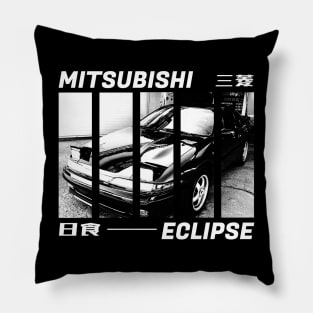 MITSUBISHI ECLIPSE D20 Black 'N White 3 (Black Version) Pillow