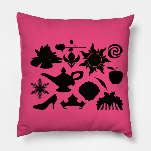 Princess Icons Pillow by duchessofdisneyland