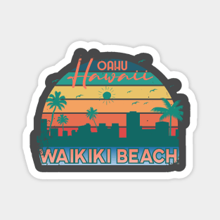 Oahu Waikiki Beach Magnet