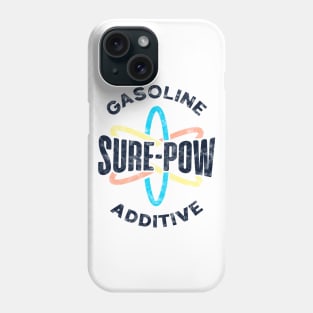 Sure-Pow Gasoline Additive (Logo Only - White Worn) Phone Case