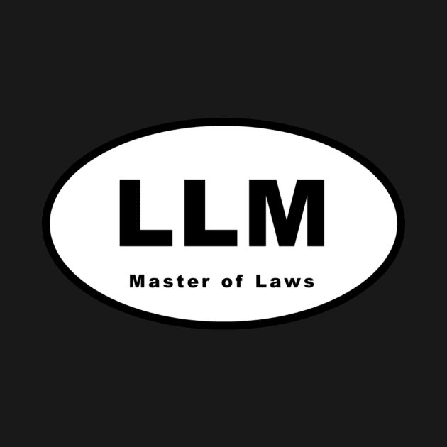 LLM (Master of Laws / Latin Legum Magister) Oval by kinetic-passion