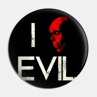 I Skull (Love) Evil Dead Pin