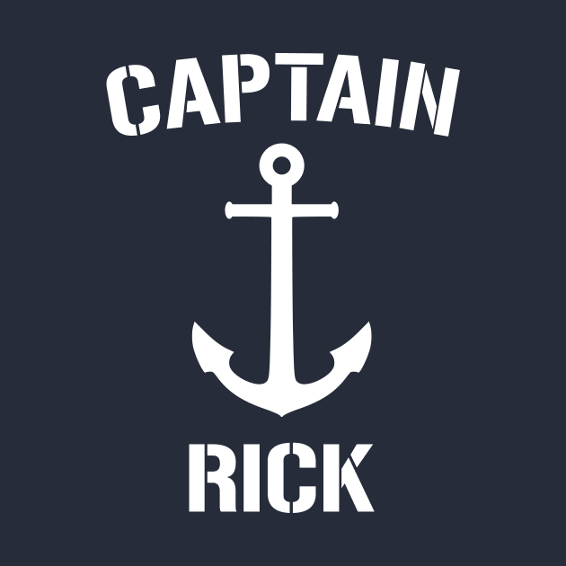 Nautical Captain Rick Personalized Boat Anchor by Rewstudio