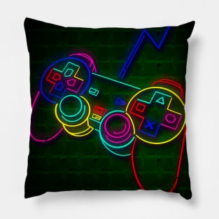 Neon joystick Pillow