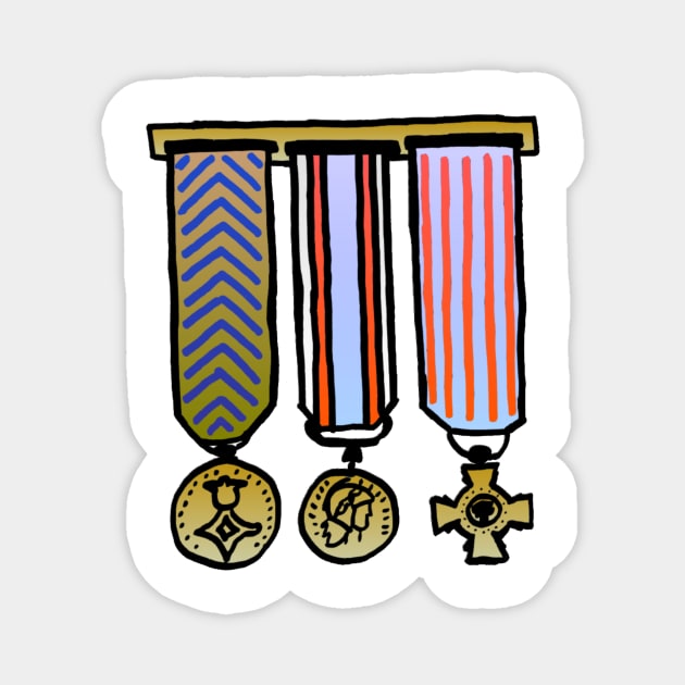 Military medals Magnet by ghjura