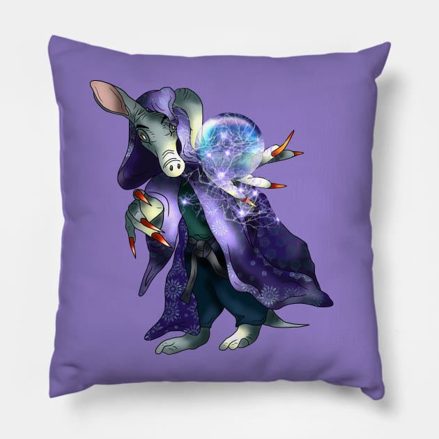 aardvark dnd magician Pillow by cuisinecat