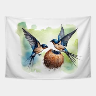 Monty Python Holy Grail Two Swallows and a Coconut Tapestry