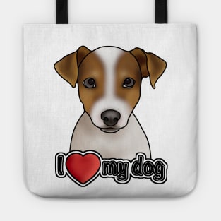 I love my dog - Jack Russell Terrier Tote