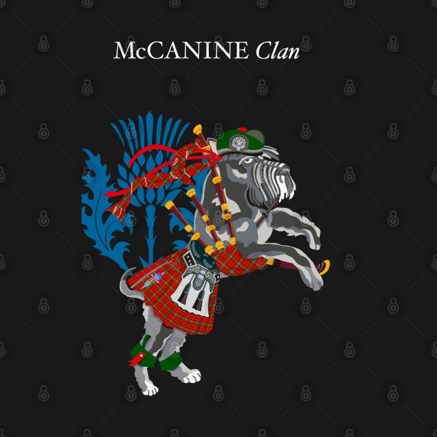 McCANINE Clan Tartan Dog Canine Terrier Scotland Ireland Pets by BullShirtCo