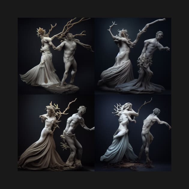 Apollo And Daphne Greek Statue by DarkAgeArt