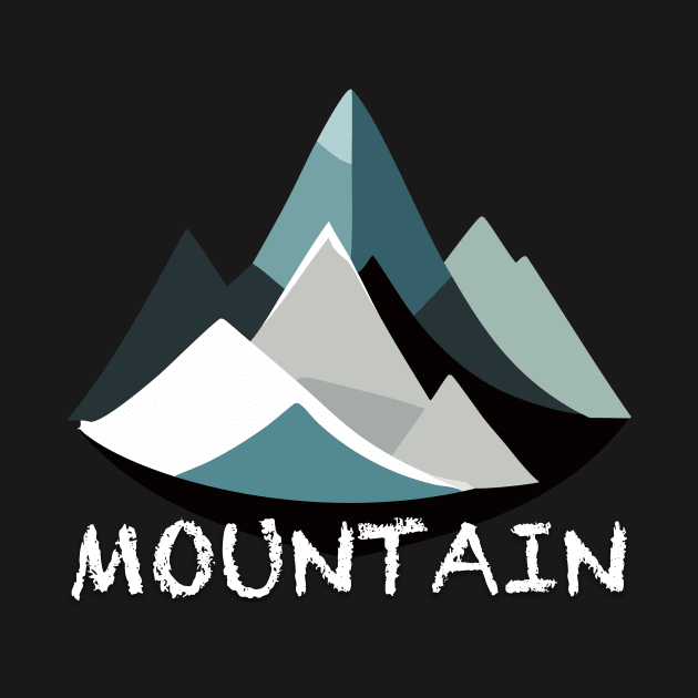 mountain drawing by maredesign90