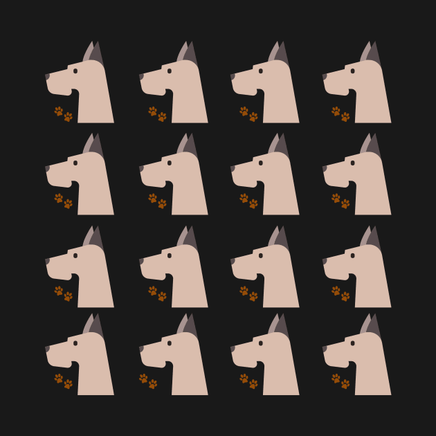 Great Dane dog pattern by Maful