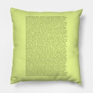 Bee Movie Script Pillow