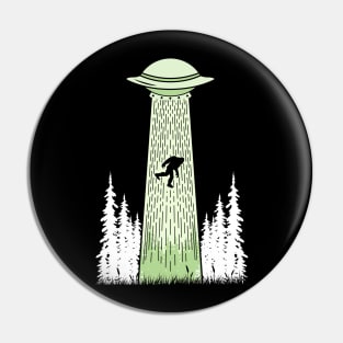 Bigfoot Ufo Abduction Sasquatch Pin