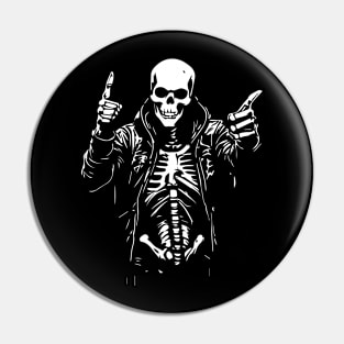 funny skeleton Pin