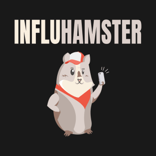 Cute Mountain Guinea Pig Hamster Influencer InfluHamster T-Shirt