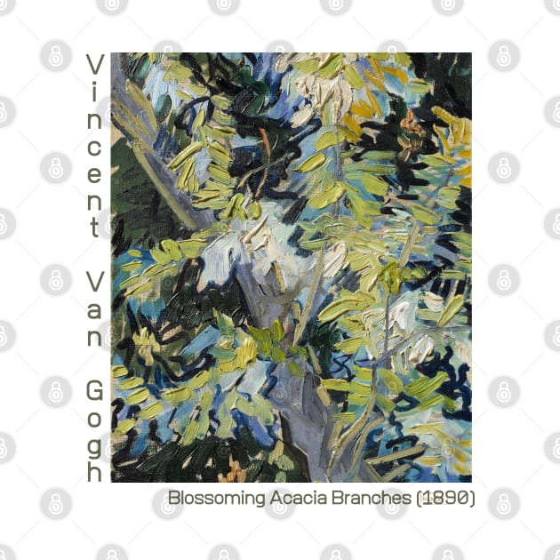 Blossoming Acacia Branches by Van Gogh by RecreArt Studio