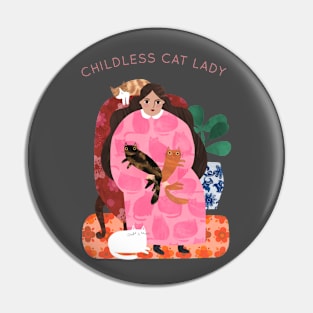 Childless Cat Lady Pin