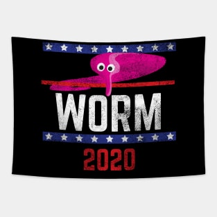 Magic Worm On A String Meme Pink Worm 2020 for President Tapestry