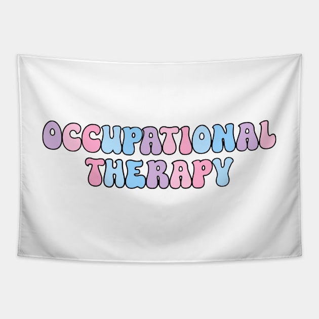 OT Bubble Letters Pastel Tapestry by anrockhi