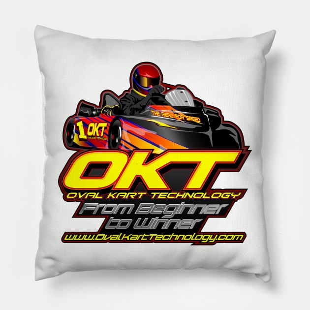 OKT Logo with Kart Pillow by FLASHe Graphics