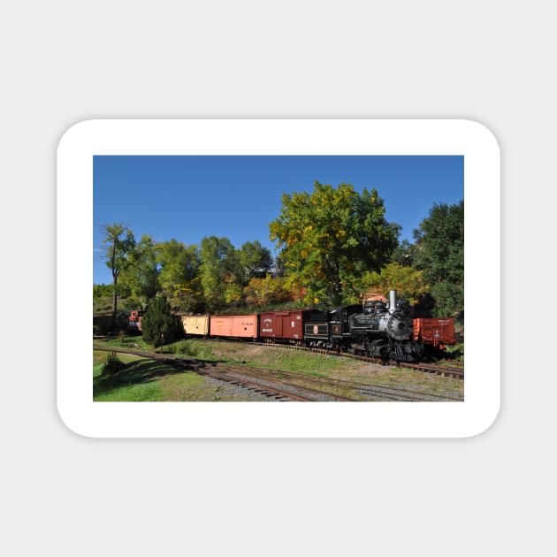 Autumn Train Magnet by gdb2