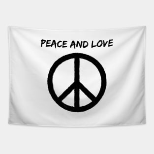 PEACE AND LOVE Tapestry