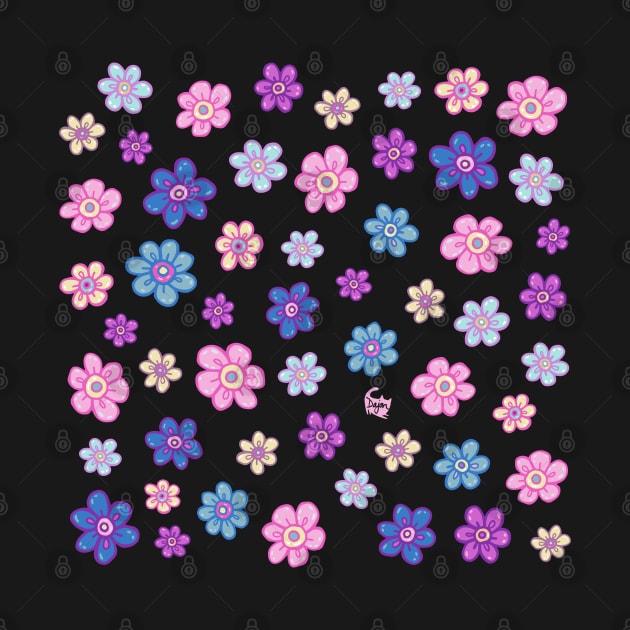 Flower Doodle Pattern by DajonAcevedo