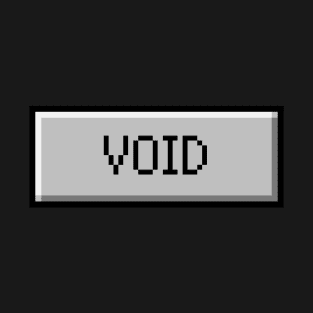 VOID Windows Button - Aesthetic Vaporwave T-Shirt