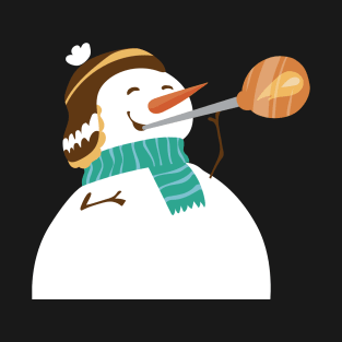 Snowman As Glassblower - Glass Blowing Christmas T-Shirt