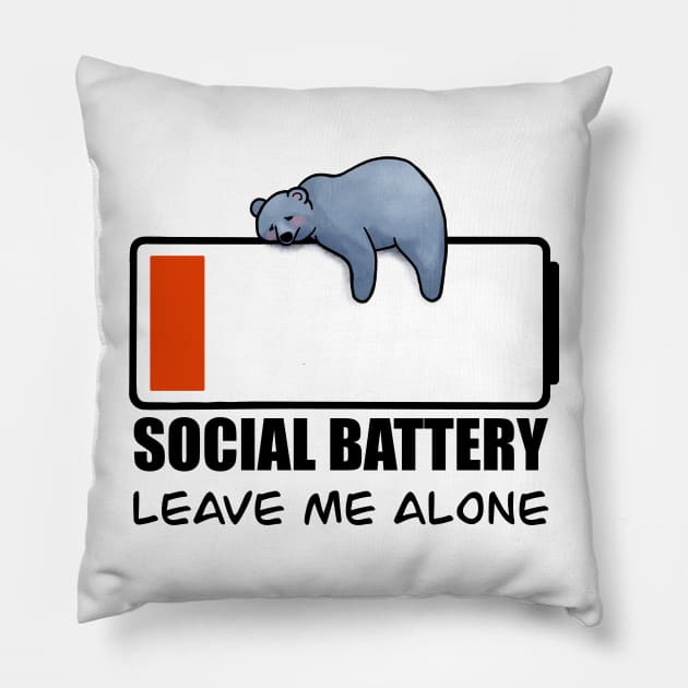 Social battery Pillow by Alies