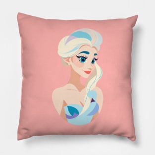 Portrait of Snow Queen Pillow
