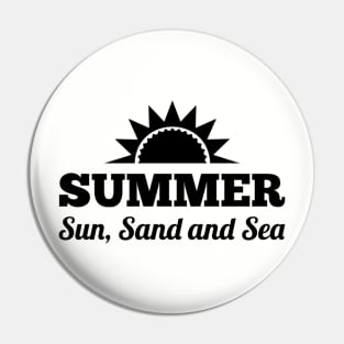 Summer sun sand and sea summertime Pin