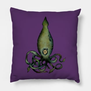 SQUID - COLOURISED SKETCH OF A CEPHALOPOD Pillow