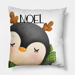 Cute Christmas Penguin Pillow