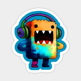 Boxy Monster with Headphones Magnet