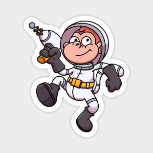 Cartoon Space Monkey Magnet