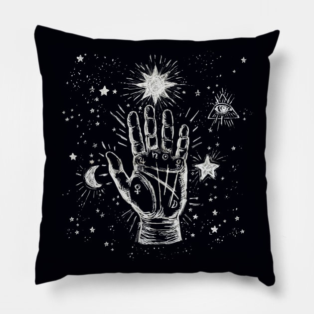 Palmistry Pillow by FanitsaArt