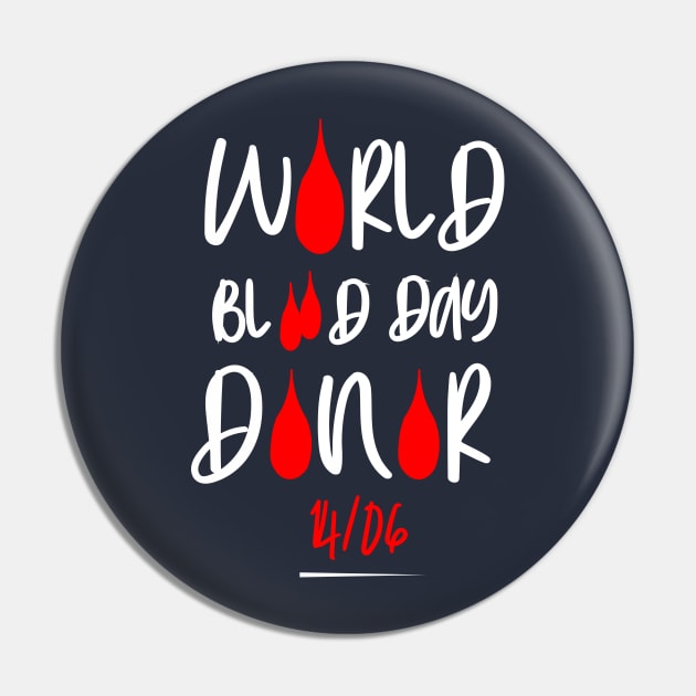 WORLD BLOOD DAY DONOR Pin by AL-STORE