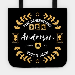 Anderson Cousin Crew Family Reunion Summer Vacation Tote