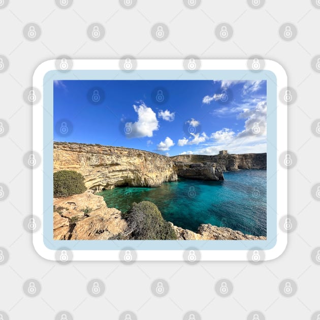 Blue Lagoon, Comino, Malta Magnet by Graz-Photos