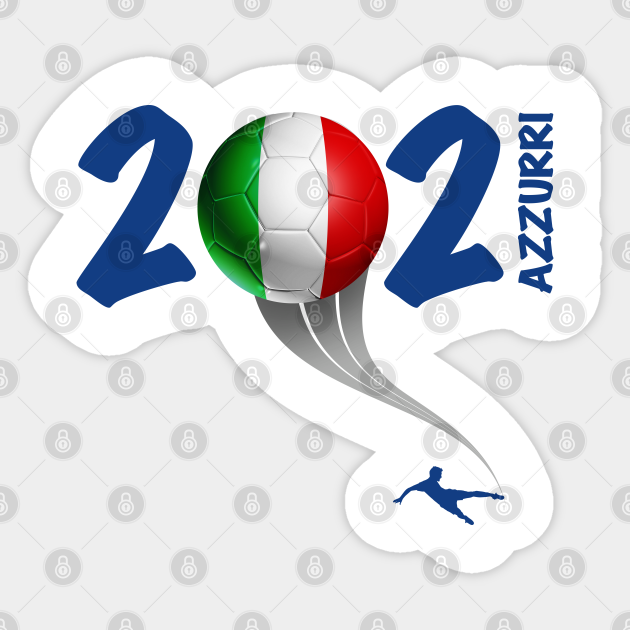 Italy Euro Soccer 2021 Italy Soccer Sticker Teepublic