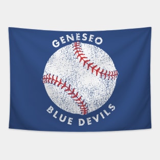 Geneseo Baseball Distressed Tapestry