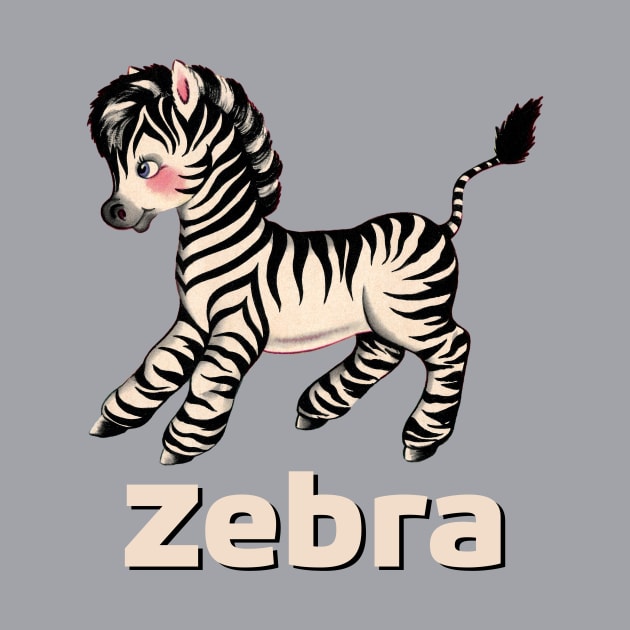 Cute Baby Zebra design perfect for children by LittleBean