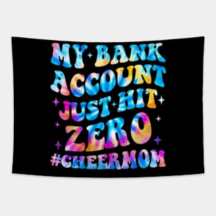 Cheerleader Mom My Bank Account Hit  Cheer Mom Tapestry