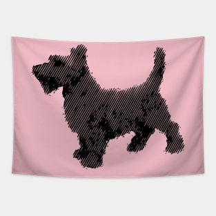 Scottish terrier art design Tapestry