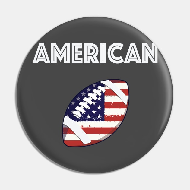 American Football Pin by And89Design