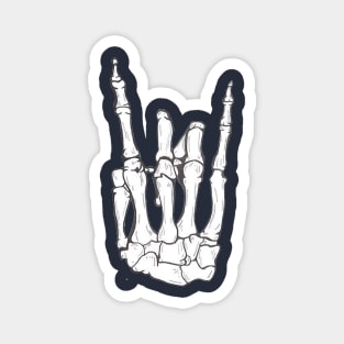 Rock Skeleton Hand Sign Magnet