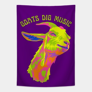 Goats Dig Music Tapestry