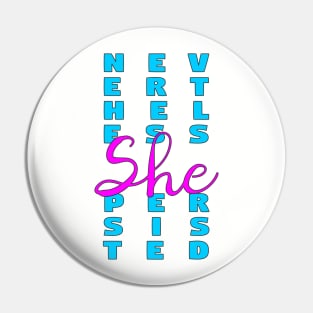 Nevertheless, She Persisted Pin